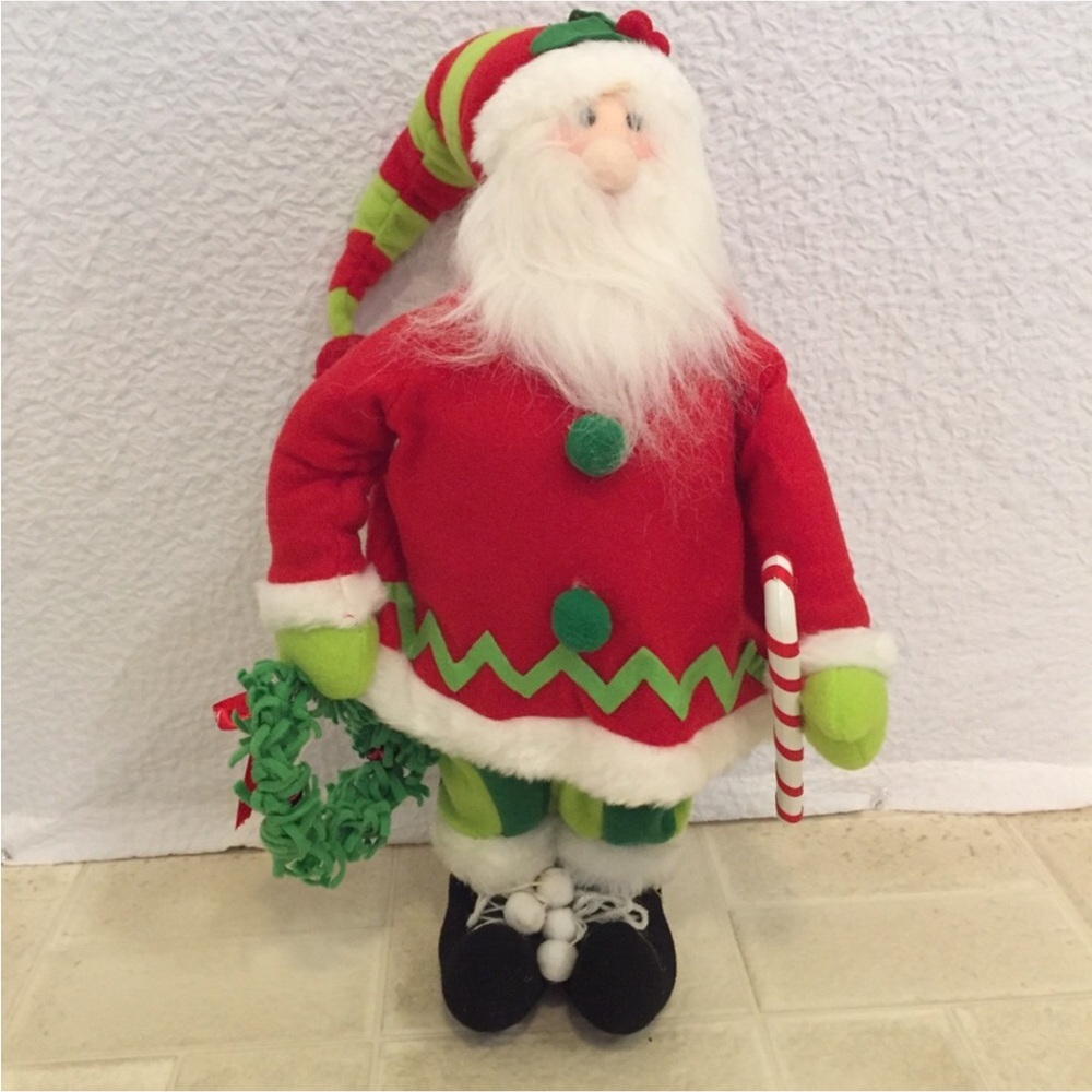 Vintage Mingle & Jingle Cracker Barrel 17” Santa Doll Retired